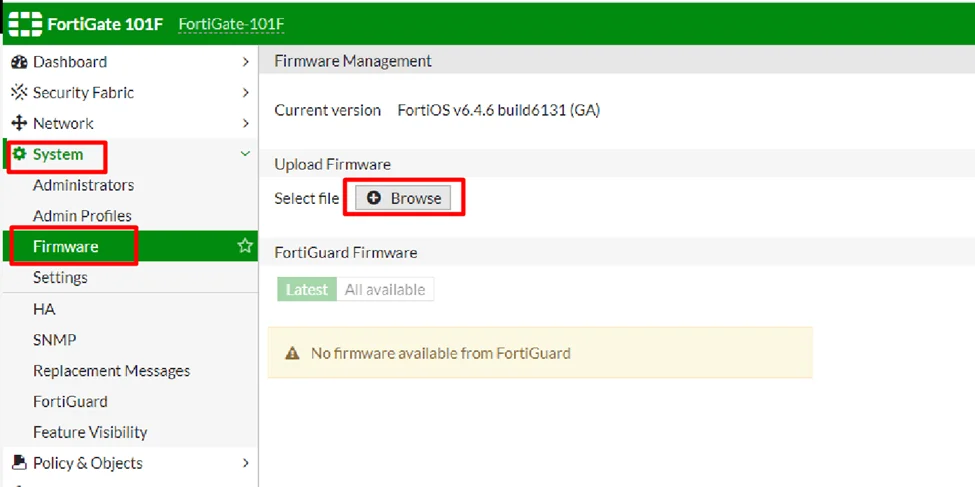 FortiGate Registration | License & firmware upgrade | First-time login FortiGate |Fortinet Firewall 24 image 23 2