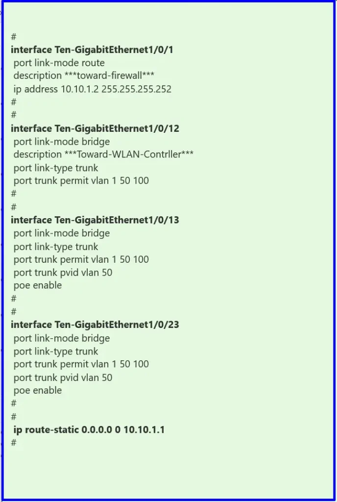 H3C WLAN Controller Configuration | Enterprise Wireless project Setup step by step 9 7 1